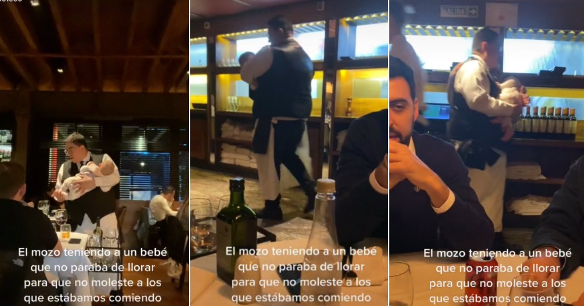 El conmovedor gesto de un mozo que se volvió viral con un bebé Bioguia