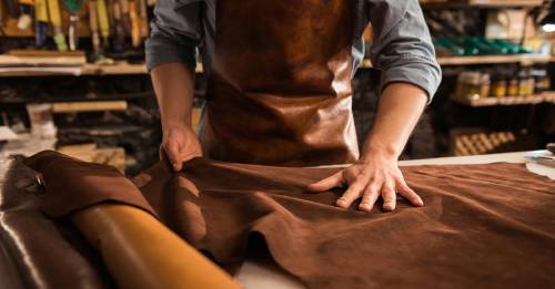 Cuero vegetal hecho con restos de vino Cuero vegetal hecho con restos de vino