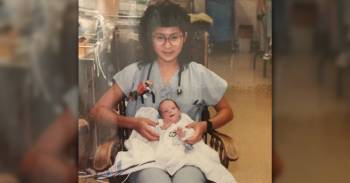 Hace 28 años una enfermera salvó a un bebé hoy se encontraron de una forma muy especial