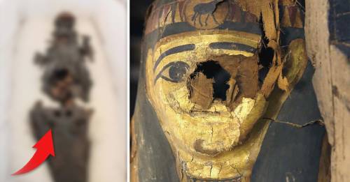 Esta momia tiene dos cabezas y fue expuesta al público por primera vez