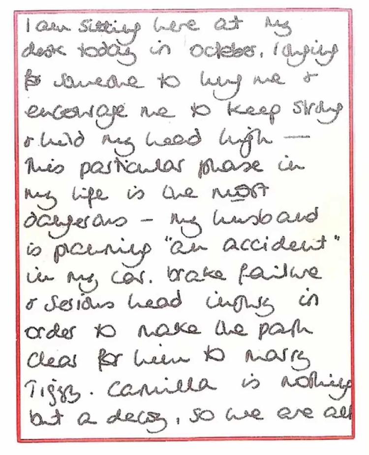 carta diana de gales carta diana de gales