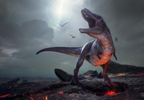 dinosaurio lava extincion Las erupciones volcánicas coinciden con la época de extinción de los dinosaurios