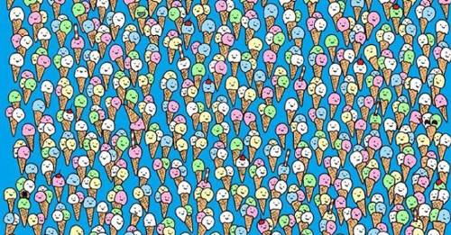 Reto: ¿Eres capaz de encontrar una piruleta en esta imagen llena de helados?