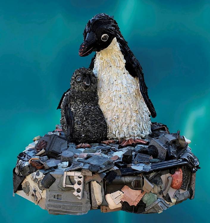 pinguino basura pinguino basura