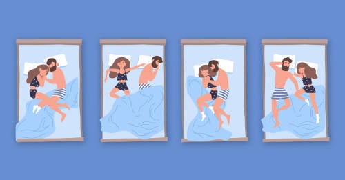 mejores 4 posiciones dormir pareja