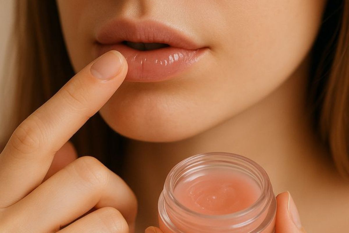 Aplicar bálsamo labial de forma compulsiva no es sinónimo de cuidado. (Imagen: Pinterest)