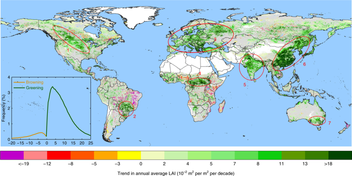 Arborización China India - Fuente NASA