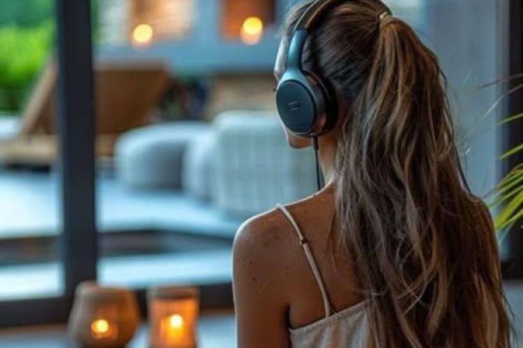 mujer escucha musica Una nueva puerta para entender el poder del arte. (Imagen: Pinterest)