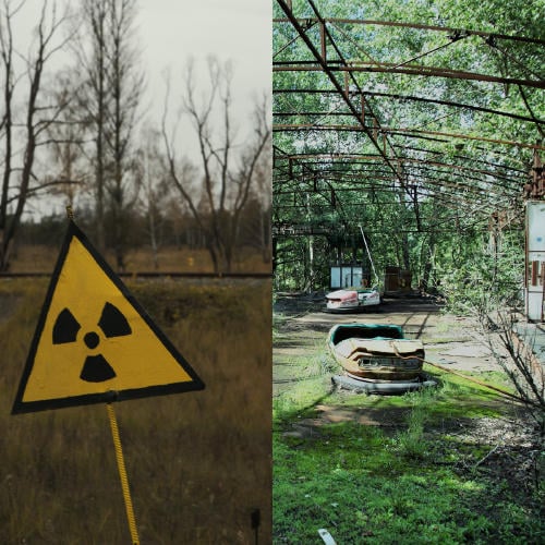 collage chernobil