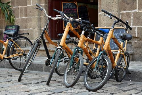 bicicleta bambu Bicicleta de bambú