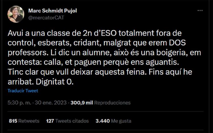 profesor twitter