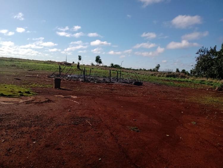 Deforestación en tierras indígenas en Jaguapiré, Tacuru, Mato Grosso del Sur | Crédito: Tonico Benites. 