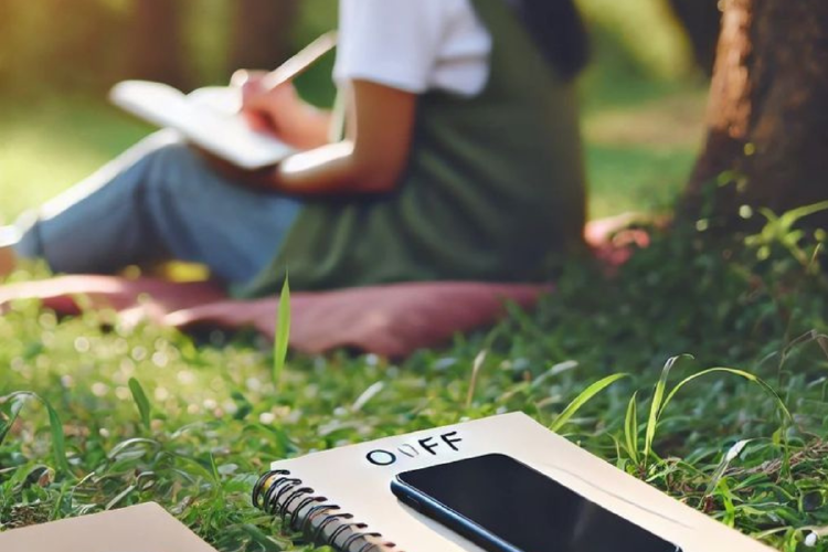 mujer sin celular En un mundo dominado por pantallas, el Club Offline propone algo contracultural y necesario: recordar cómo se siente estar realmente ahí. (Imagen: IA)
