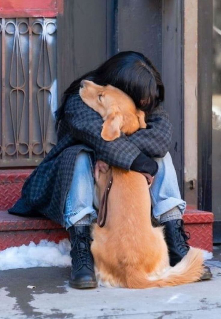 Perro con su dueña