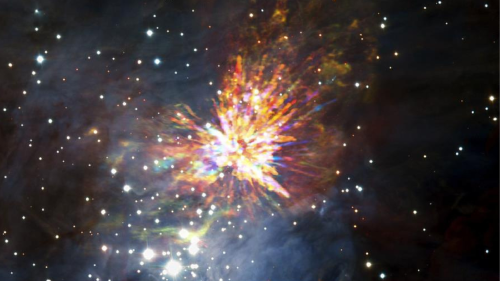 estrella Astrónomos capturan el nacimiento de una estrella.