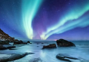 cosmos  auroras boreales