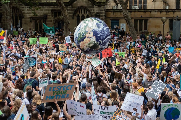 movilización en las calles frente a la emergencia climática