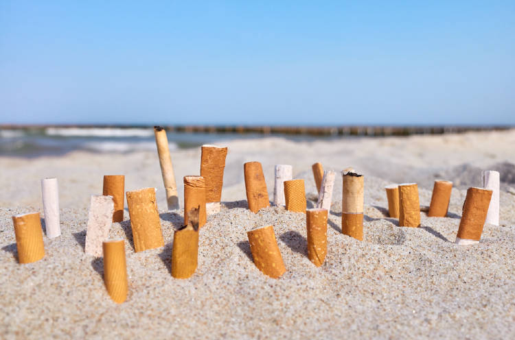 colillas cigarrillo playa colillas cigarrillo playa