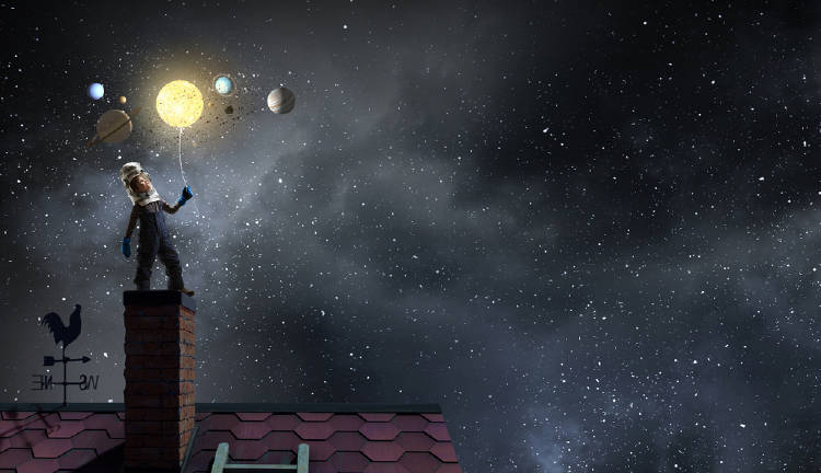 sueño espacio niño sueño espacio niño