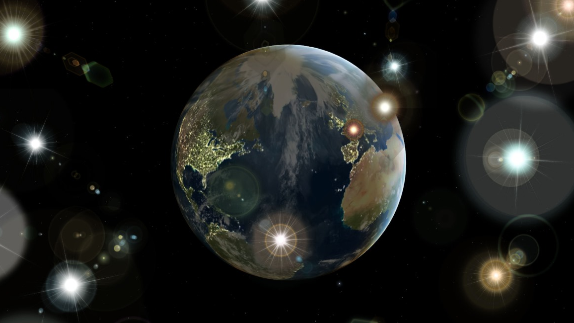 Tierra con 2 lunas Tierra con 2 lunas