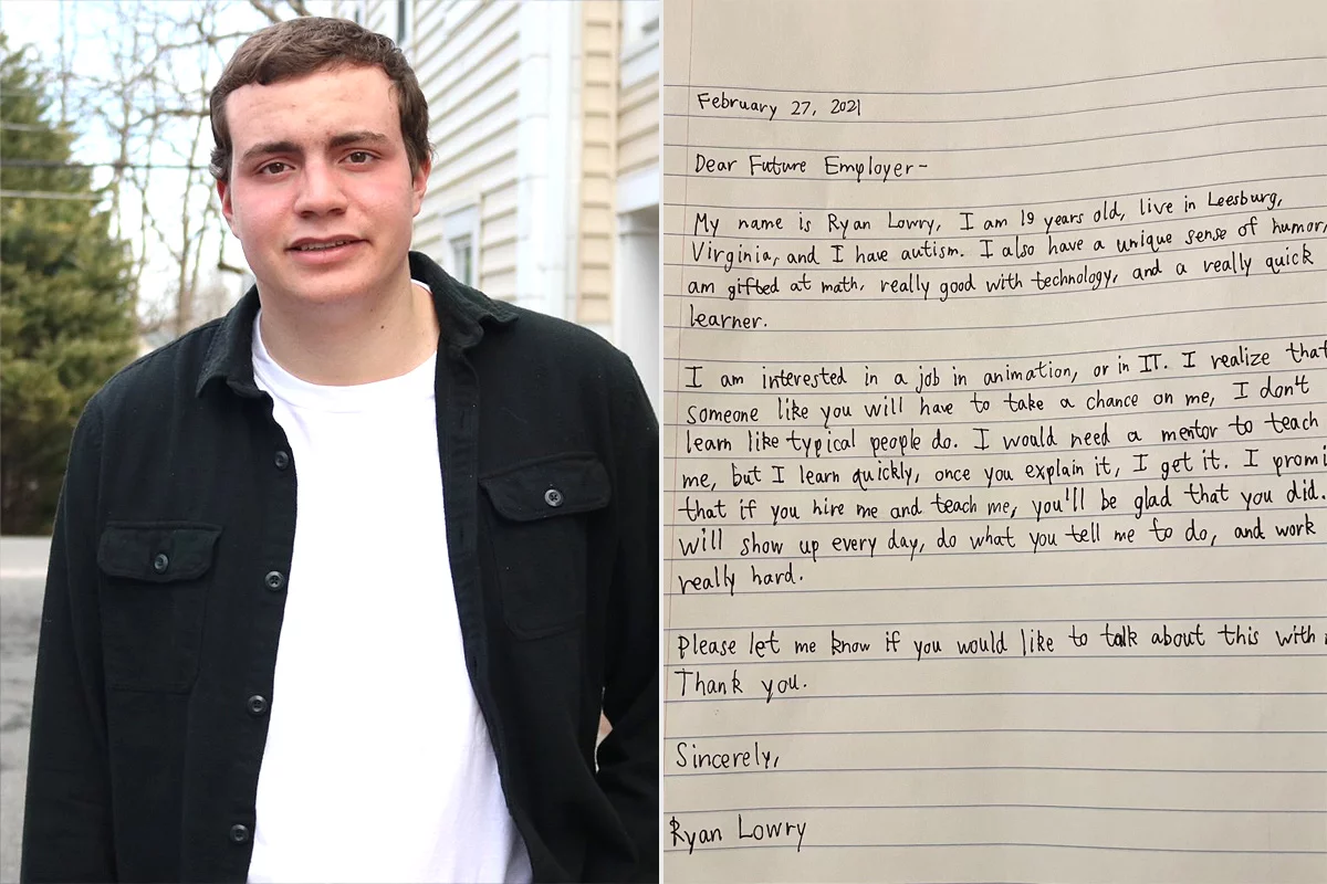 Ryan Lowry and letter
