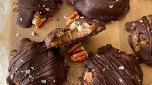 chocolate Bombones veganos para San Valentín. (Foto: Pinterest)