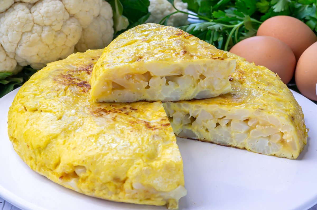 tortilla de coliflor