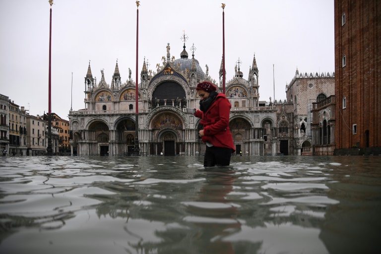 venecia inundación en venecia