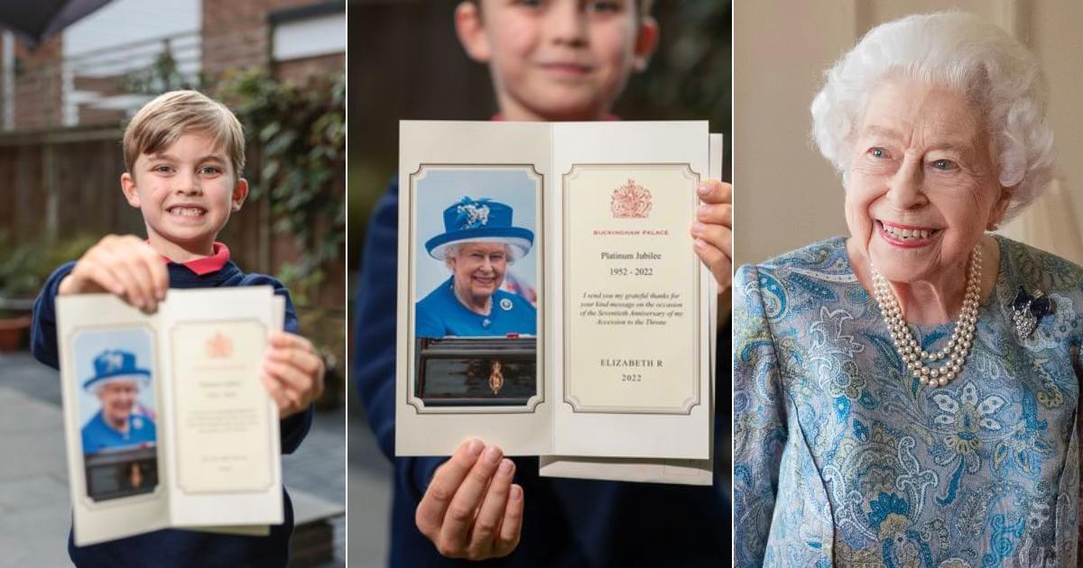 Niño recibió carta de Reina Isabel Niño recibió carta de Reina Isabel