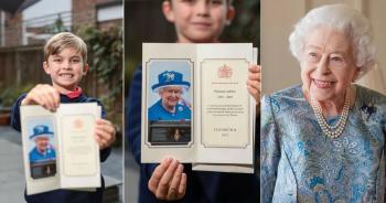 Niño recibió carta de Reina Isabel