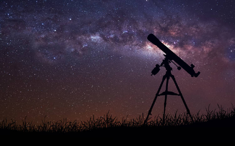 telescopio estrellas cielo telescopio estrellas cielo