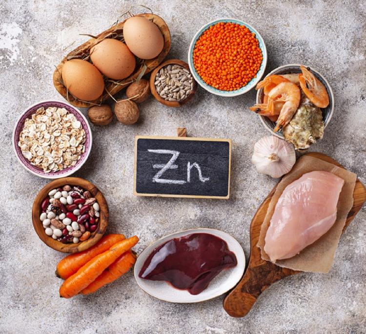 zinc dentro de alimentos