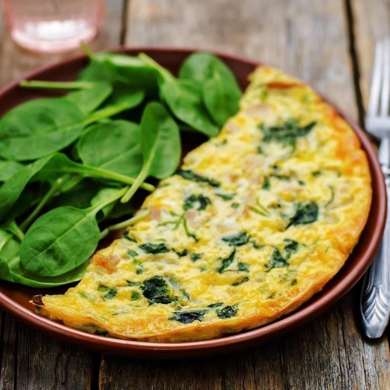 Resultado de imagen de tortilla de huevos y espinacas