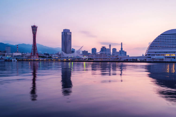 vista de la ciudad de kobe en japon