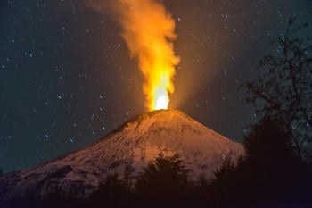 Volcán Villarrica en Chile