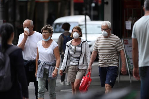 barbijo calle australia coronavirus barbijo calle australia coronavirus