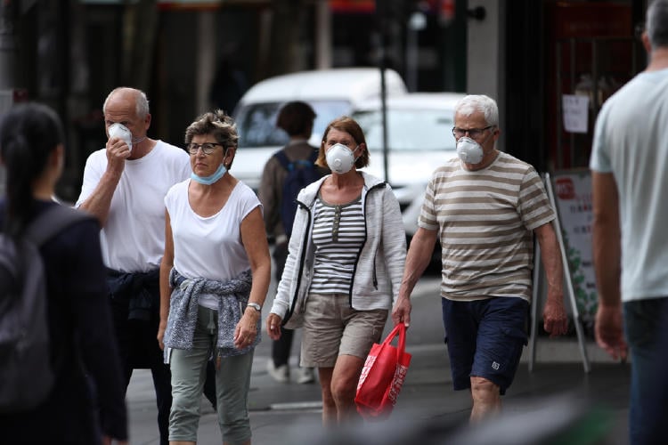 barbijo calle australia coronavirus barbijo calle australia coronavirus