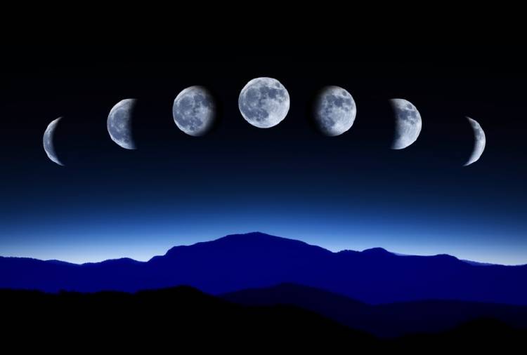 Las distintas fases de la luna