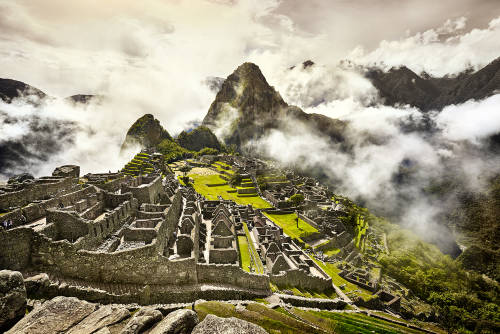 Vista aérea del Machu Picchu