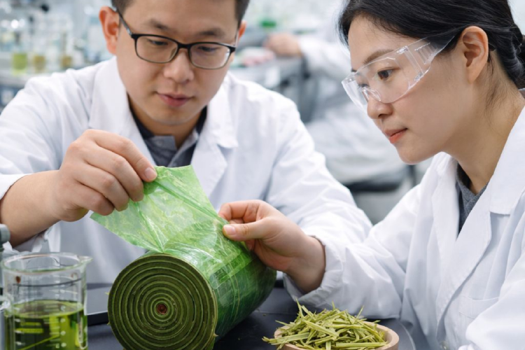 plastico de bambu La creación de este plástico a base de bambú no solo representa un avance científico, sino también una señal clara de que existen alternativas viables al modelo actual de producción y consumo. (Imagen: IA)