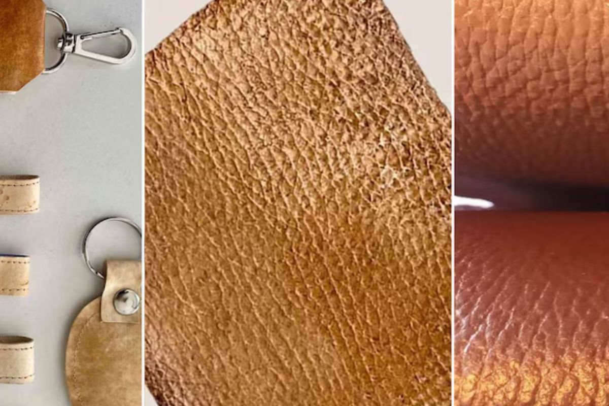 El material es similar al cuero, pero biodegradable y compostable (fotos Mycorium Biotech)