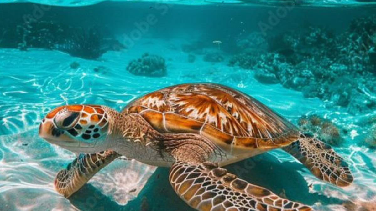 Además de los esfuerzos tecnológicos, la conservación de la tortuga carey implica un enfoque integral que incluya la protección de los arrecifes de coral (Foto: Pinterest)