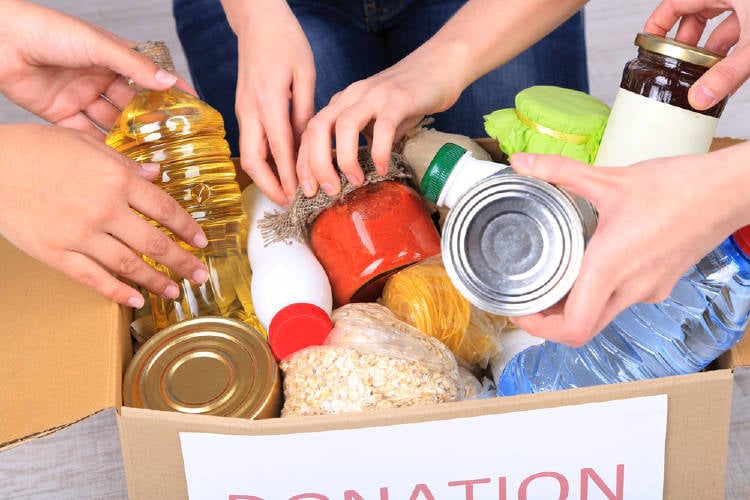 Donación de alimentos