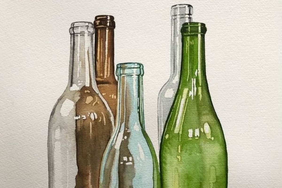 botellas de vidrio (Pinterest)