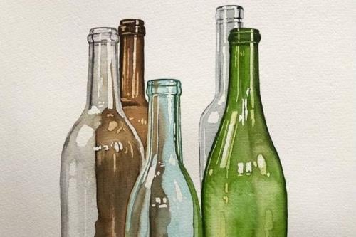 botellas botellas de vidrio (Pinterest)
