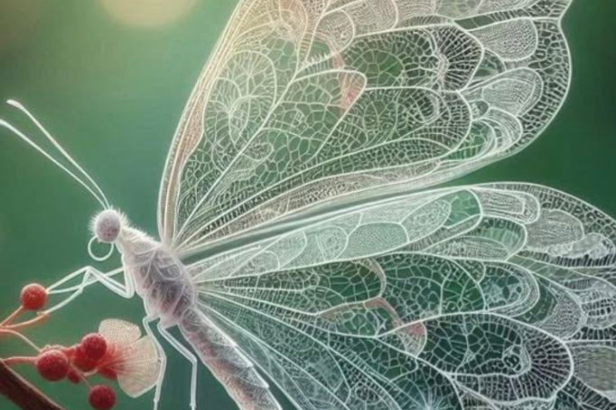 Con alas de cristal y un vuelo casi imperceptible, esta mariposa se oculta a simple vista. (Imagen: Pinterest)