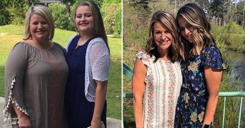 Madre e hija adelgazan con entrenamiento de los años 80 Madre e hija adelgazan con entrenamiento de los años 80