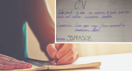 Un joven presentó su currículum escrito a mano y su historia se volvió viral