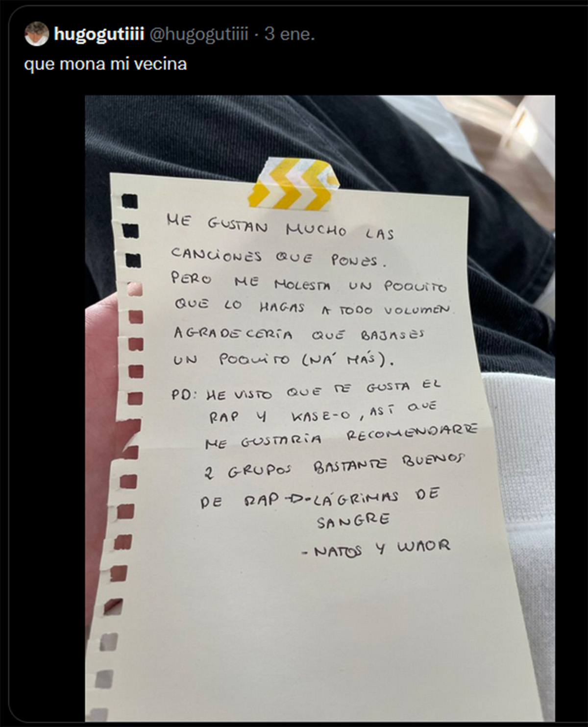 NOTA VECINA TWITTER2 @hugogutiiii NOTA VECINA TWITTER2 @hugogutiiii
