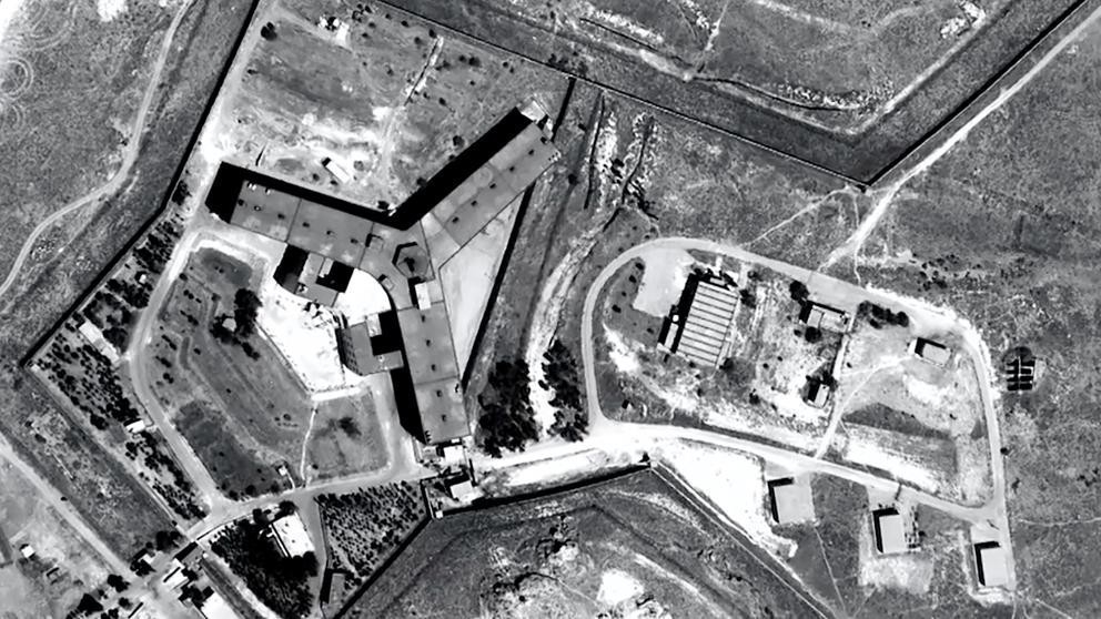 Prisión de Sadnaya, vista desde satélite